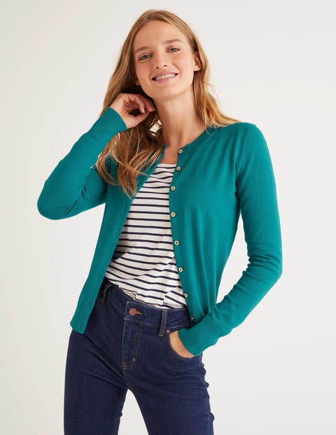 Eldon Crew Cardigan - Vibrant Teal Eldon Crew Cardigan - Vibrant Teal