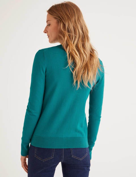 Eldon Crew Cardigan - Vibrant Teal Eldon Crew Cardigan - Vibrant Teal