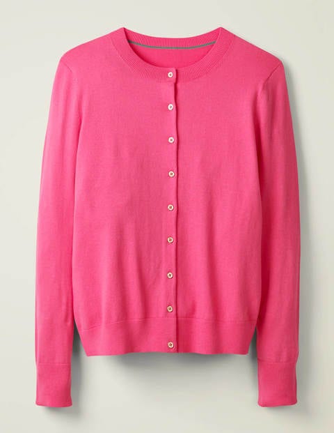 Cardigan Eldon en coton - Camélia vif Cardigan Eldon en coton - Camélia vif