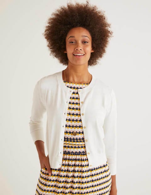 Eldon Crop Cardigan - Ivory Eldon Crop Cardigan - Ivory