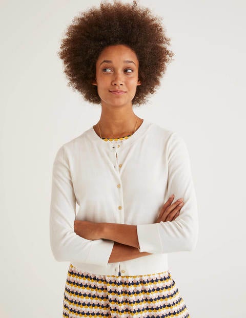 Eldon Crop Cardigan - Ivory Eldon Crop Cardigan - Ivory