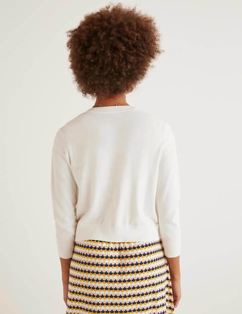 Eldon Crop Cardigan - Ivory Eldon Crop Cardigan - Ivory