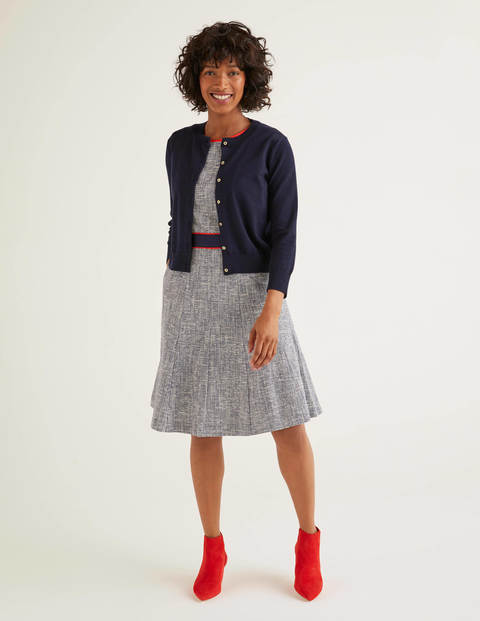Eldon Cotton Crop Cardigan - Navy Eldon Cotton Crop Cardigan - Navy