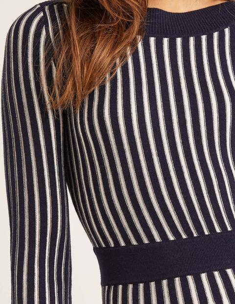 Rita Knitted Dress - Navy/Ivory Stripe Rita Knitted Dress - Navy/Ivory Stripe