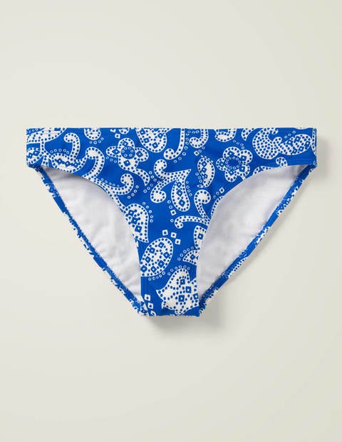 Bikini Bottoms - Bold Blue, Spotty Paisley Bikini Bottoms - Bold Blue, Spotty Paisley
