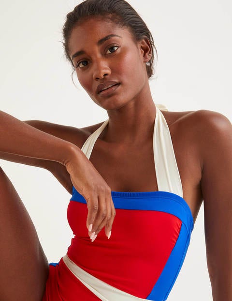 Santorini Swimsuit - Hot Pepper Colourblock Santorini Swimsuit - Hot Pepper Colourblock