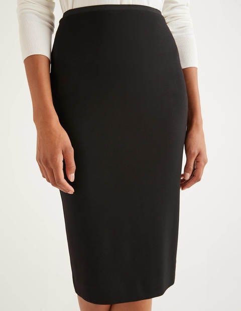 Hampshire Ponte Skirt - Black | Boden US