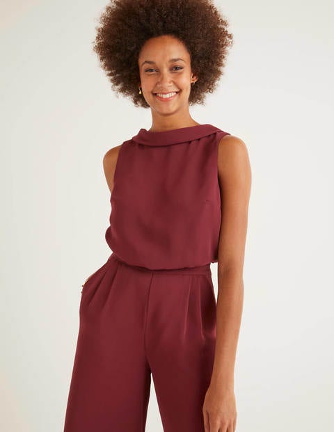 Clarissa Jumpsuit - Maroon Clarissa Jumpsuit - Maroon