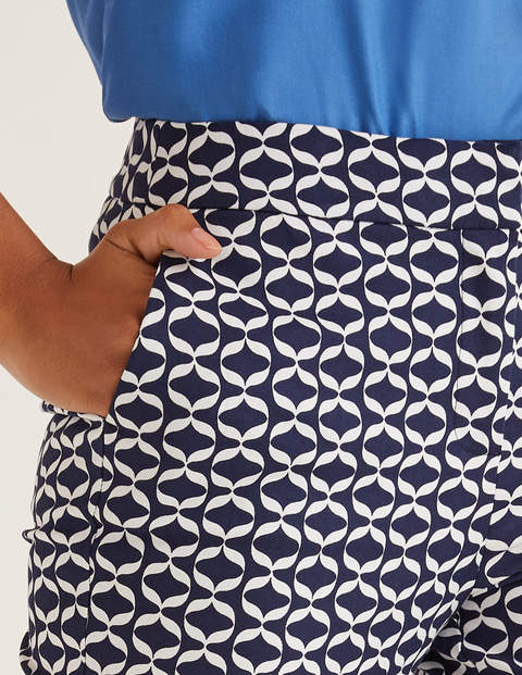 Richmond 7/8 Trousers - French Navy, Ribbons Richmond 7/8 Trousers - French Navy, Ribbons