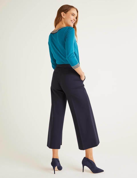Hampshire Culotte Aus Ponte-Roma-Jersey - Navy Hampshire Culotte Aus Ponte-Roma-Jersey - Navy