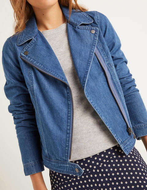 Wren Biker Jacket - Denim Wren Biker Jacket - Denim