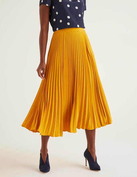Kristen Pleated Skirt - Tuscan Sun Kristen Pleated Skirt - Tuscan Sun
