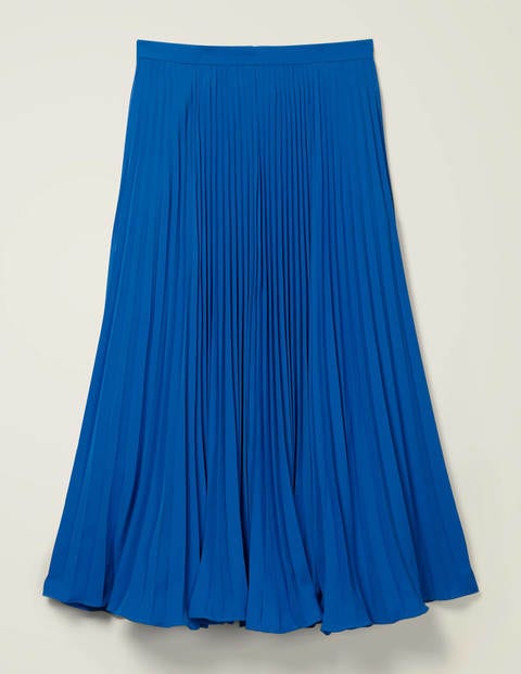 Kristen Pleated Skirt - Bold Blue Kristen Pleated Skirt - Bold Blue