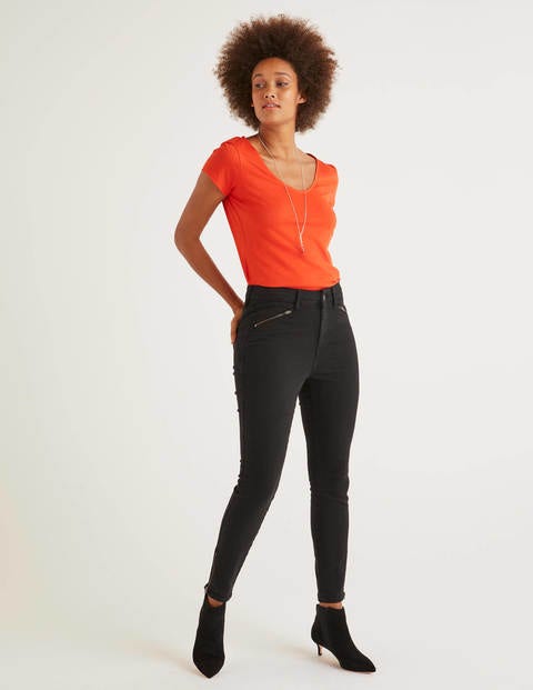 Jean biker super skinny - Noir délavé Jean biker super skinny - Noir délavé