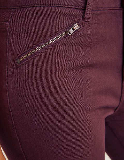 Biker Super Skinny Jeans - Maroon Biker Super Skinny Jeans - Maroon