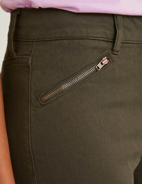 Super-Röhrenjeans Im Bikerstil - Khaki Super-Röhrenjeans Im Bikerstil - Khaki