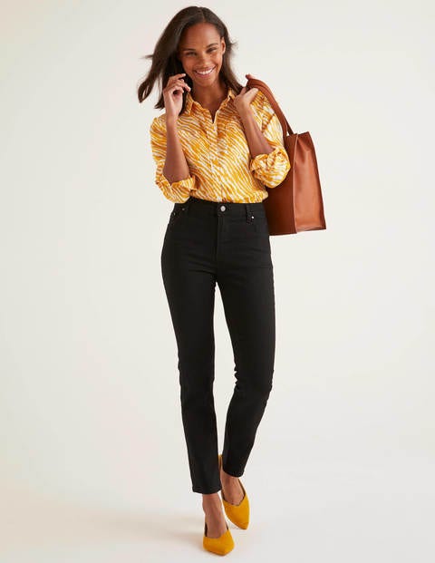 Slim Straight Jeans - Black Slim Straight Jeans - Black