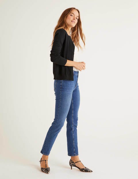 Schmale Jeans Mit Geradem Bein - Mittleres Vintageblau Schmale Jeans Mit Geradem Bein - Mittleres Vintageblau