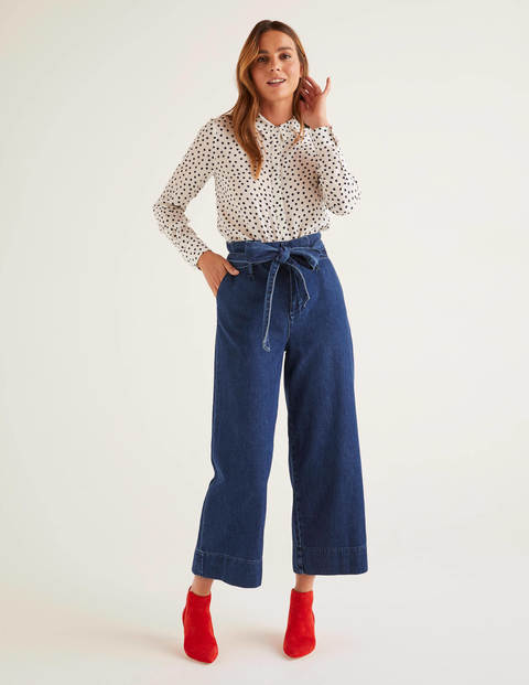 Paperbag Wide Leg Jeans - Mid Vintage Paperbag Wide Leg Jeans - Mid Vintage