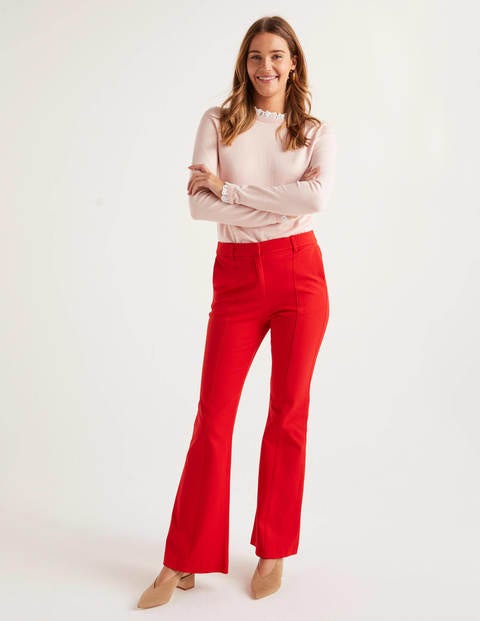 Bath Bi-Stretch Flare Pants - Postbox Red Bath Bi-Stretch Flare Pants - Postbox Red