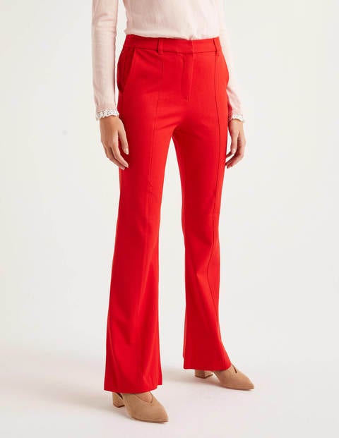 Bath Bi-Stretch Flare Pants - Postbox Red Bath Bi-Stretch Flare Pants - Postbox Red