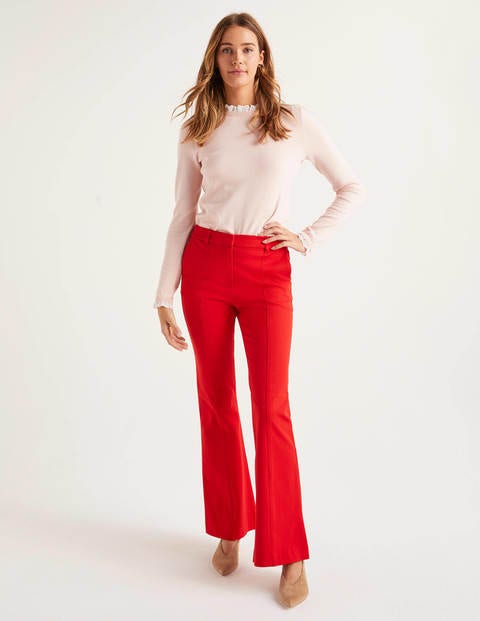 Bath Bi-Stretch Flare Pants - Postbox Red Bath Bi-Stretch Flare Pants - Postbox Red