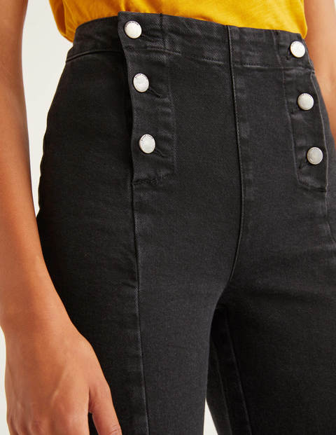 Jean Large De Style Marin - Noir délavé Jean Large De Style Marin - Noir délavé