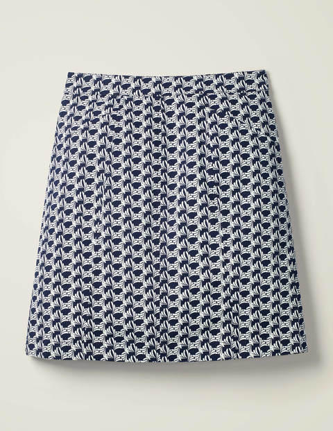 Daisy Chino Skirt - French Navy, Fan Mono Daisy Chino Skirt - French Navy, Fan Mono
