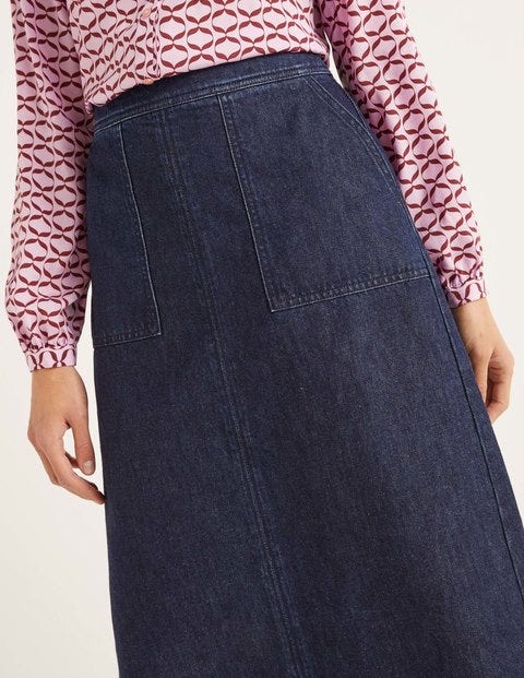 Dalloway Midi Skirt - Indigo Dalloway Midi Skirt - Indigo