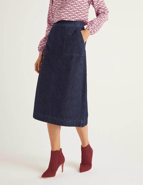 Dalloway Midi Skirt - Indigo Dalloway Midi Skirt - Indigo