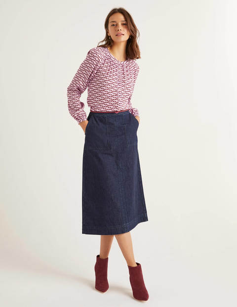 Dalloway Midi Skirt - Indigo Dalloway Midi Skirt - Indigo