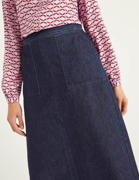 Dalloway Midi Skirt - Indigo Dalloway Midi Skirt - Indigo