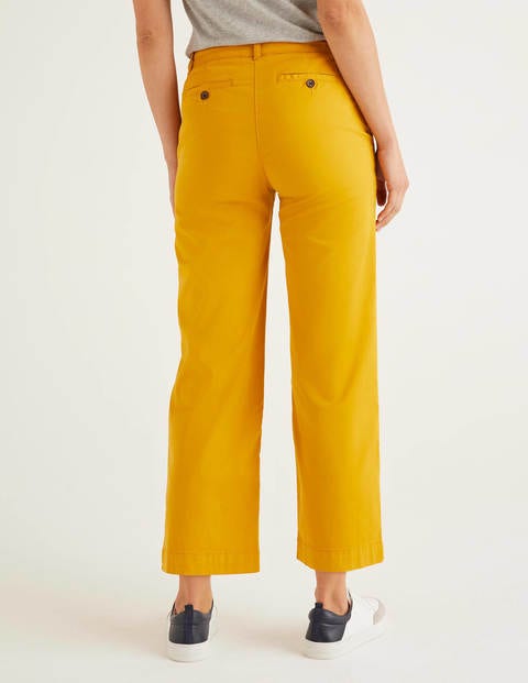 Daisy Cropped Chino Trousers - Tuscan Sun Daisy Cropped Chino Trousers - Tuscan Sun