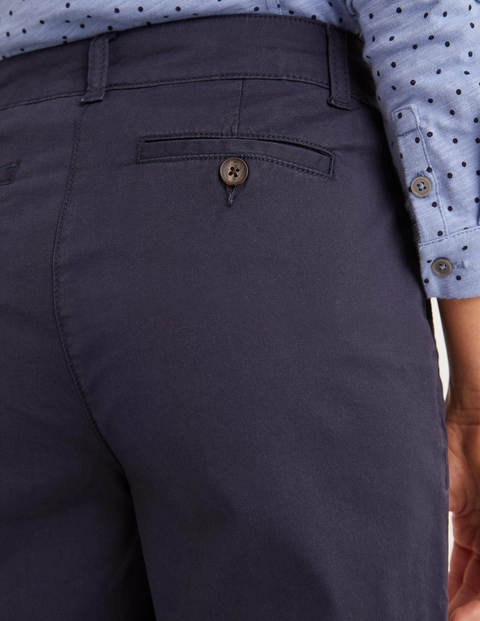 Daisy Cropped Chino Trousers - Navy Daisy Cropped Chino Trousers - Navy