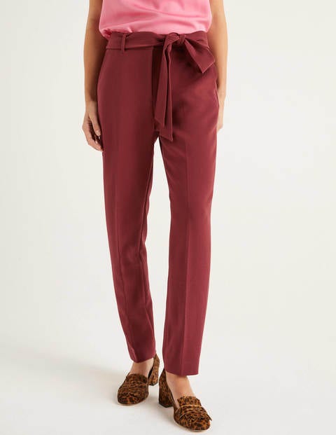 Hampstead Tie Waist Pants - Maroon Hampstead Tie Waist Pants - Maroon