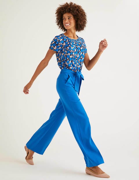 Hampstead Hose mit weitem Bein - Kräftiges Blau Hampstead Hose mit weitem Bein - Kräftiges Blau