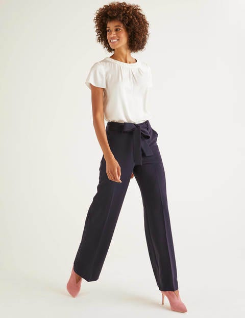 Pantalon large Hampstead - Bleu marine Pantalon large Hampstead - Bleu marine