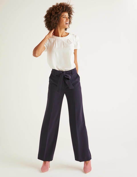 Pantalon large Hampstead - Bleu marine Pantalon large Hampstead - Bleu marine