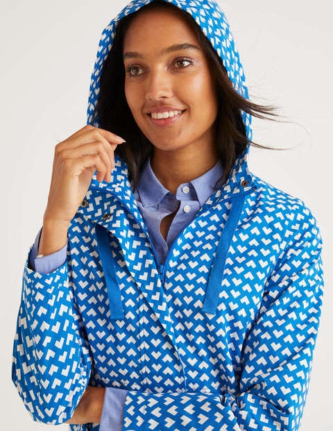 Lawrence Waterproof Raincoat - Bold Blue Ticker Lawrence Waterproof Raincoat - Bold Blue Ticker
