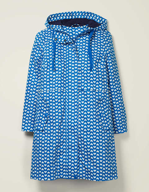 Imperméable Lawrence - Motif Ticker bleu audacieux Imperméable Lawrence - Motif Ticker bleu audacieux
