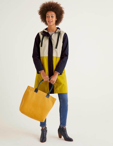Lawrence Waterproof Raincoat - Tuscan Sun Colourblock Lawrence Waterproof Raincoat - Tuscan Sun Colourblock