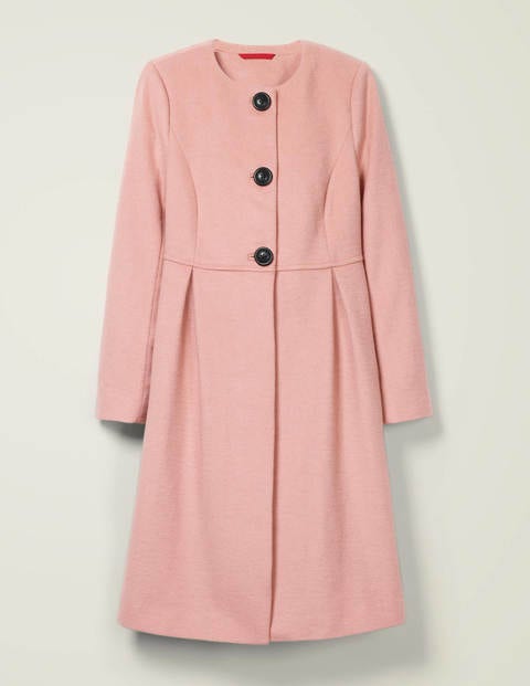 Christie Collarless Coat - Milkshake Christie Collarless Coat - Milkshake
