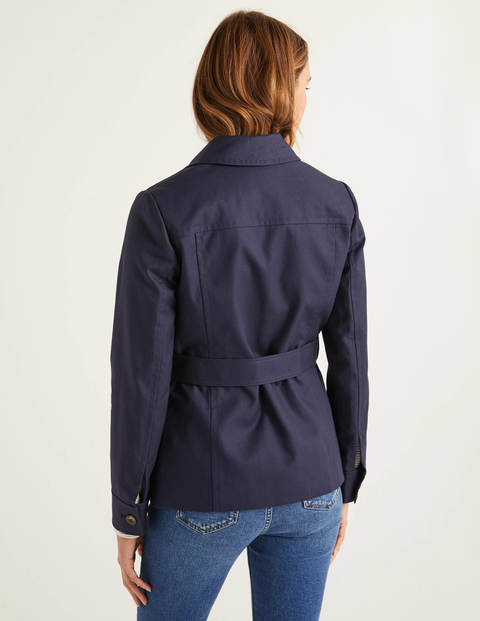Aiton Tie Waist Jacket - Navy Aiton Tie Waist Jacket - Navy