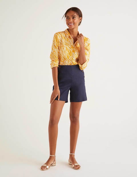 Falmouth Leinenshorts - Navy Falmouth Leinenshorts - Navy