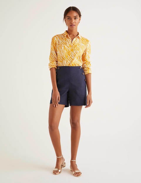 Falmouth Leinenshorts - Navy Falmouth Leinenshorts - Navy