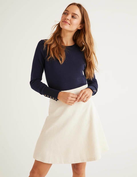 Catherick Textured Mini Skirt - Ivory Catherick Textured Mini Skirt - Ivory