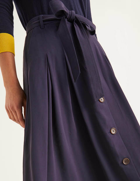 Lennox Button Skirt - Navy Lennox Button Skirt - Navy