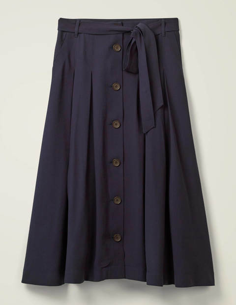 Lennox Button Skirt - Navy Lennox Button Skirt - Navy