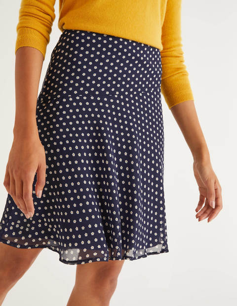 Astolat Mini Skirt - Navy, Daisy Spaced Astolat Mini Skirt - Navy, Daisy Spaced