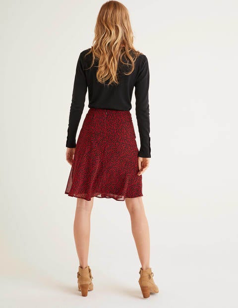 Astolat Mini Skirt - Poinsettia Animal Stamp Astolat Mini Skirt - Poinsettia Animal Stamp